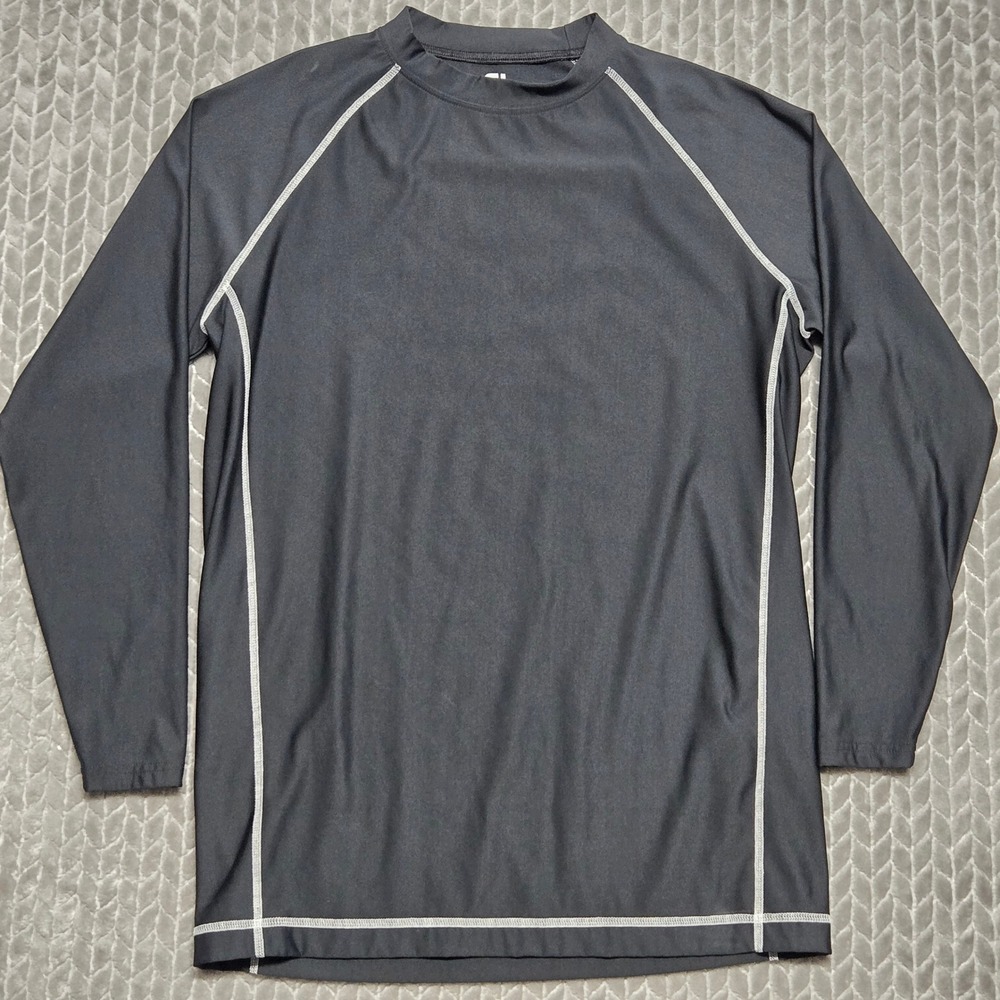 FootJoy Mens Thermal Base‎ Layer Shirt XL Black Long Sleeve Contrast Stitch